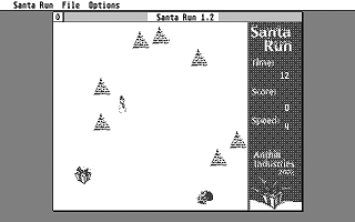 Santa Run atari screenshot